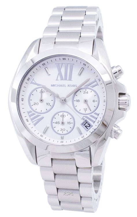 michael kors oversized silver bradshaw watch|Michael Kors bradshaw women's watch.